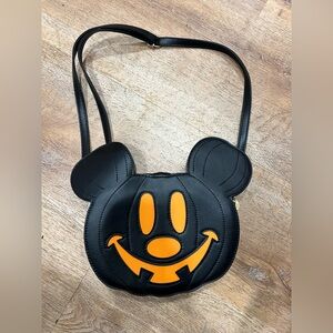 Black and Orange Mickey Mouse Crossbody Bag - new without tags